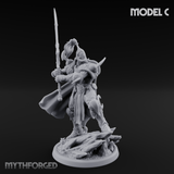 Horns Held High Demon Warlords C Miniature for Dungeons and Dragons, Pathfinder or other TTRPGs
