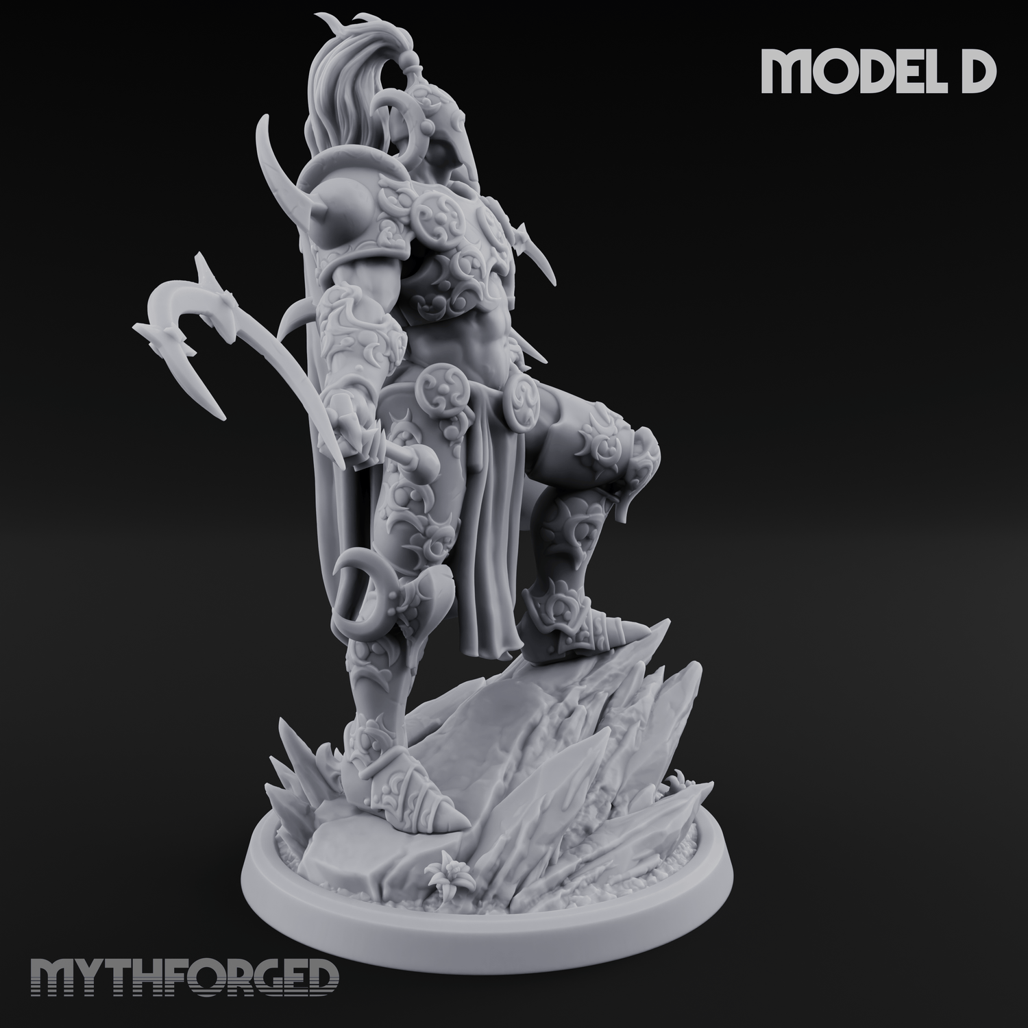 Horns Held High Demon Warlords D Miniature for Dungeons and Dragons, Pathfinder or other TTRPGs