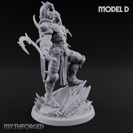 Horns Held High Demon Warlords D Miniature for Dungeons and Dragons, Pathfinder or other TTRPGs