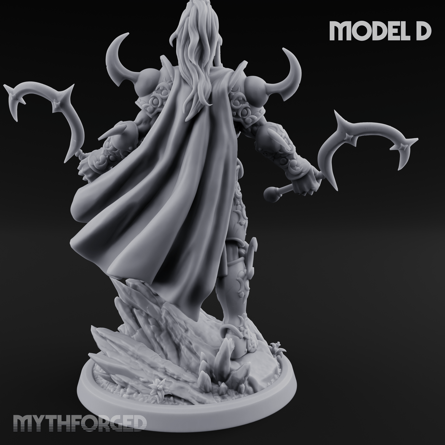 Horns Held High Demon Warlords D Miniature for Dungeons and Dragons, Pathfinder or other TTRPGs