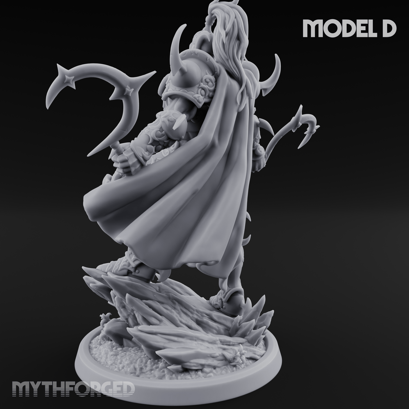 Horns Held High Demon Warlords D Miniature for Dungeons and Dragons, Pathfinder or other TTRPGs