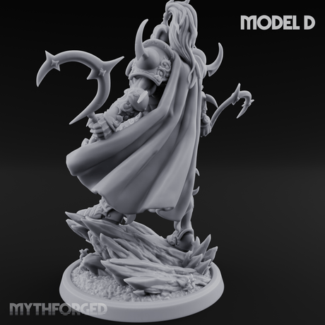 Horns Held High Demon Warlords D Miniature for Dungeons and Dragons, Pathfinder or other TTRPGs