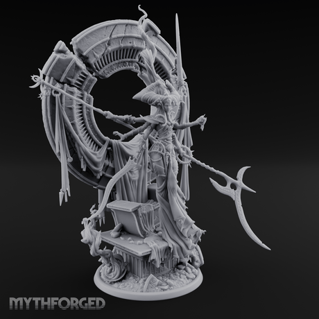 Ascending Through Chaos Marilith Warlord Miniature for Dungeons and Dragons, Pathfinder or other TTRPGs