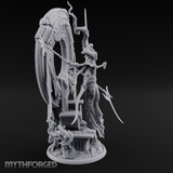 Ascending Through Chaos Marilith Warlord Miniature for Dungeons and Dragons, Pathfinder or other TTRPGs