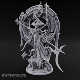 Ascending Through Chaos Marilith Warlord Miniature for Dungeons and Dragons, Pathfinder or other TTRPGs