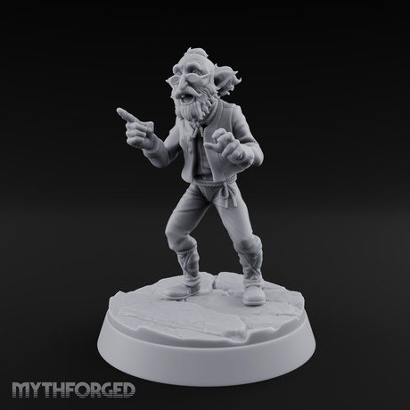 Pointing Out The Problem Gnome Merchant Miniature for Dungeons and Dragons, Pathfinder or other TTRPGs
