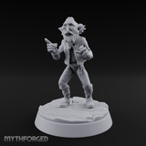 Pointing Out The Problem Gnome Merchant Miniature for Dungeons and Dragons, Pathfinder or other TTRPGs