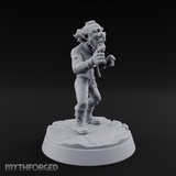 Pointing Out The Problem Gnome Merchant Miniature for Dungeons and Dragons, Pathfinder or other TTRPGs