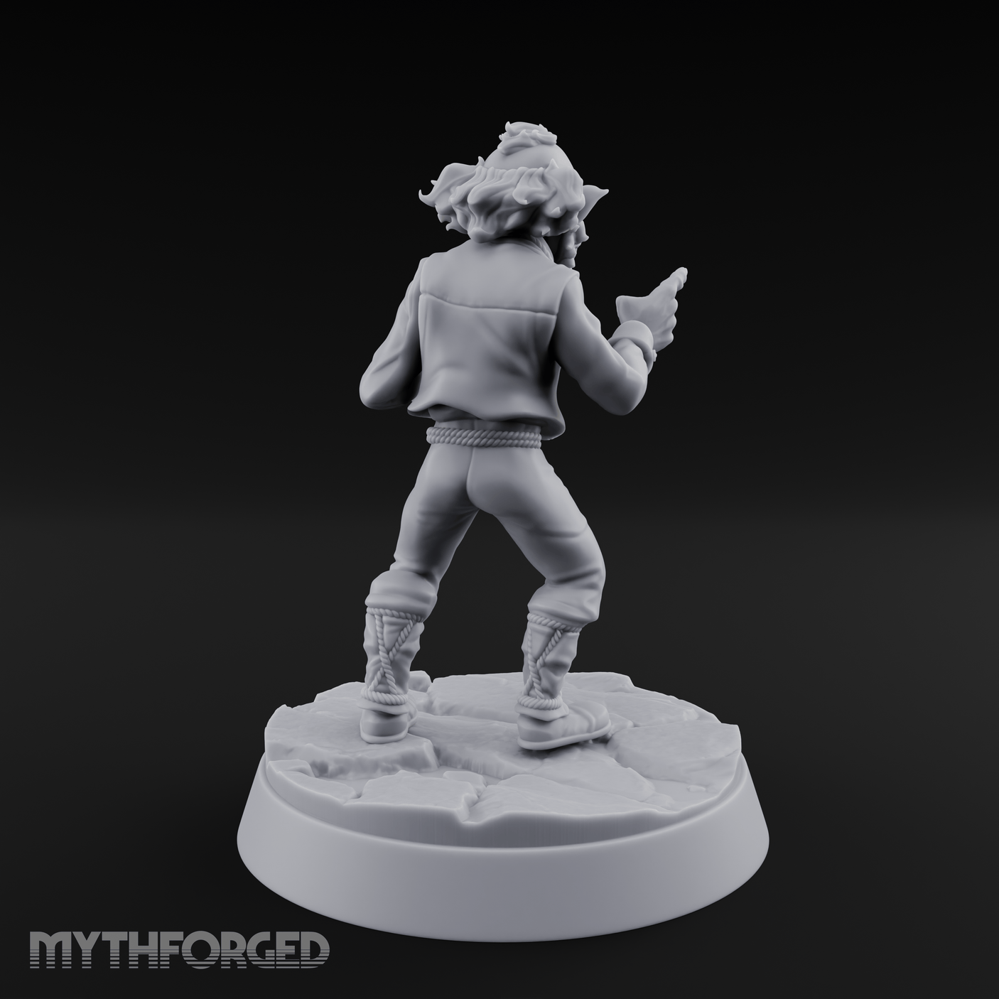 Pointing Out The Problem Gnome Merchant Miniature for Dungeons and Dragons, Pathfinder or other TTRPGs
