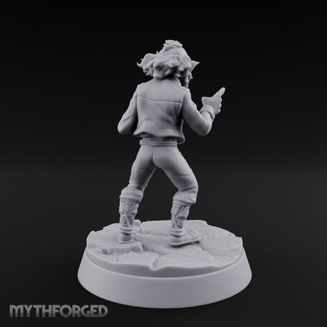 Pointing Out The Problem Gnome Merchant Miniature for Dungeons and Dragons, Pathfinder or other TTRPGs