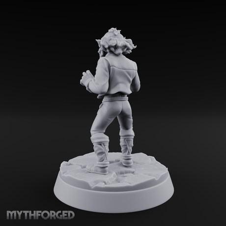 Pointing Out The Problem Gnome Merchant Miniature for Dungeons and Dragons, Pathfinder or other TTRPGs