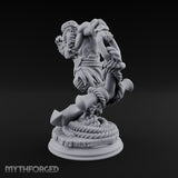 Weighs Anchor, Throws Punches Dwarf Pirate Brawler with Giant Anchor and Chain