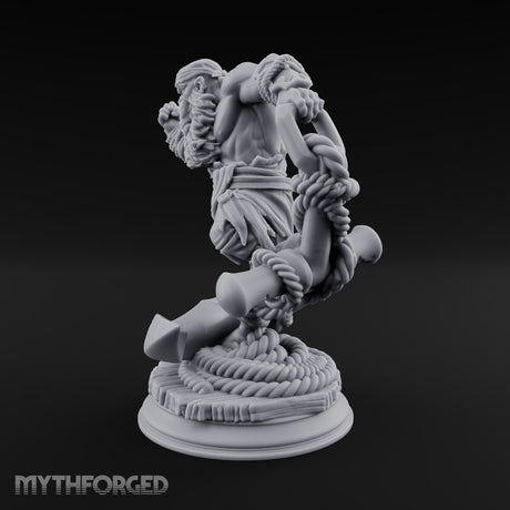 Weighs Anchor, Throws Punches Dwarf Pirate Brawler with Giant Anchor and Chain