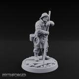 Elbow Resting Pole Leaning Human Ferryman Miniature for Dungeons and Dragons, Pathfinder or other TTRPGs