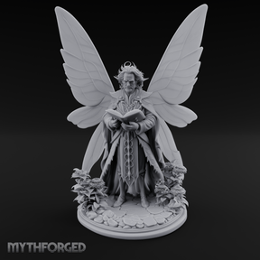 Scripture Clutching Fey Lord Miniature for Dungeons and Dragons, Pathfinder or other TTRPGs