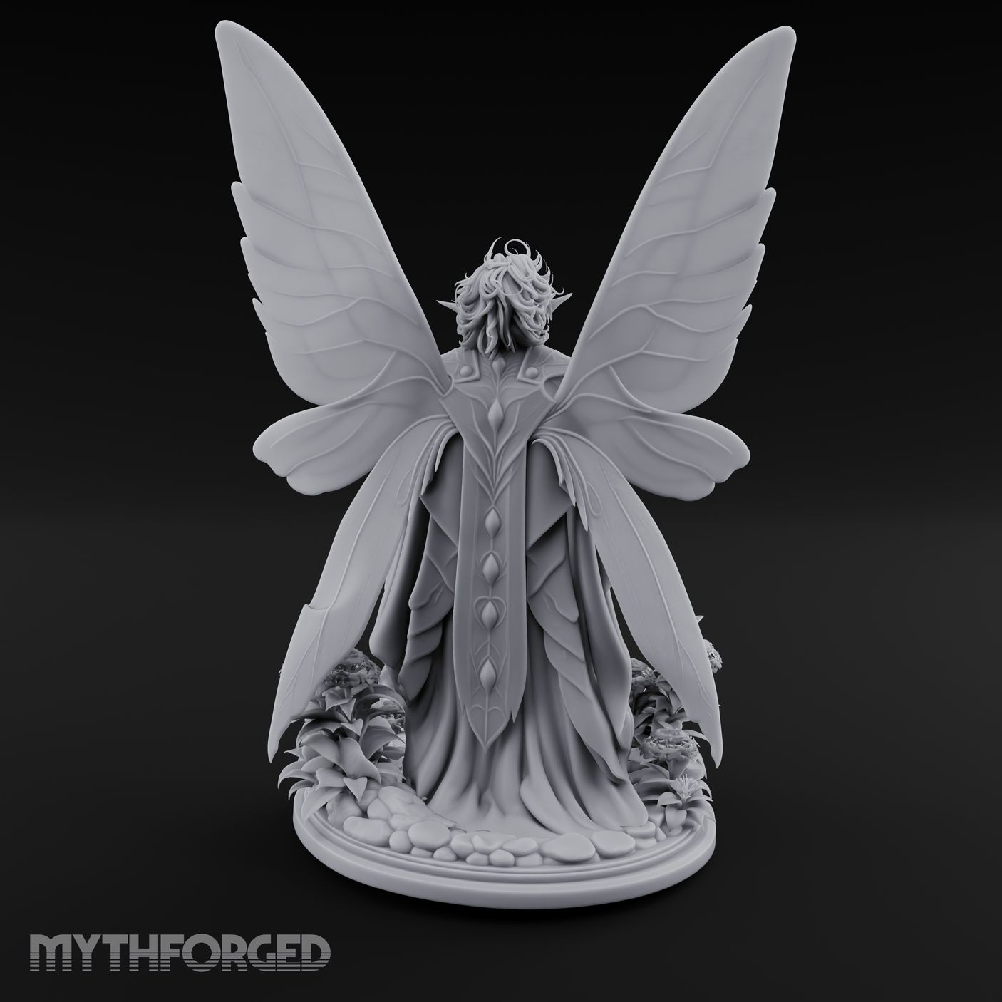 Scripture Clutching Fey Lord Miniature for Dungeons and Dragons, Pathfinder or other TTRPGs