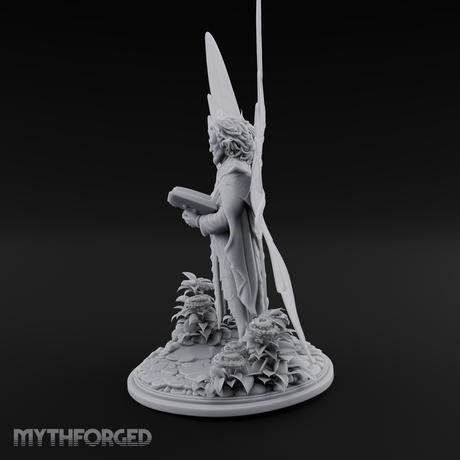 Scripture Clutching Fey Lord Miniature for Dungeons and Dragons, Pathfinder or other TTRPGs