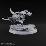 Dust Settles Behind the Pack Human Beast-Bike Rider A — Pilot Only · FX