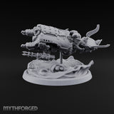 Dust Settles Behind the Pack Human Beast-Bike Rider A — Pilot Only · FX