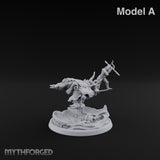Dust Settles Behind the Pack Human Beast-Bike Rider A — Pilot + Passenger · FX