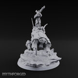 Dust Settles Behind the Pack Human Beast-Bike Rider B — Pilot Only · FX