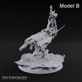 Dust Settles Behind the Pack Human Beast-Bike Rider B — Pilot Only · FX