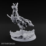 Dust Settles Behind the Pack Human Beast-Bike Rider B — Pilot + Passenger · FX