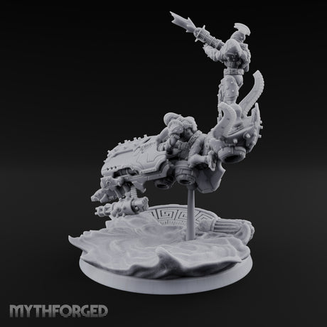 Dust Settles Behind the Pack Human Beast-Bike Rider B — Pilot + Passenger · FX