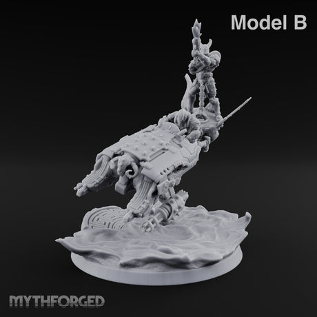 Dust Settles Behind the Pack Human Beast-Bike Rider B — Pilot + Passenger · FX