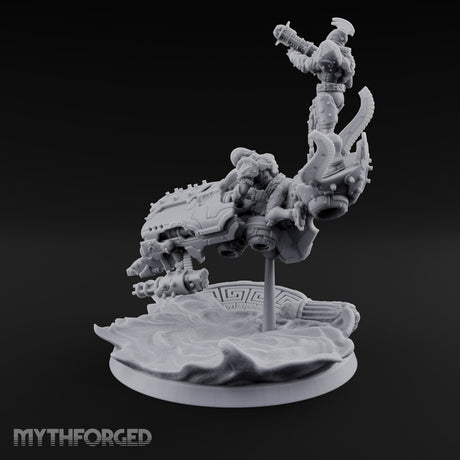 Dust Settles Behind the Pack Human Beast-Bike Rider B — Pilot + Passenger · No FX