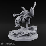 Dust Settles Behind the Pack Human Beast-Bike Rider C — Pilot Only · FX