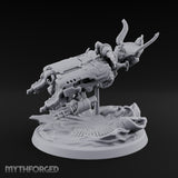 Dust Settles Behind the Pack Human Beast-Bike Rider C — Pilot Only · FX