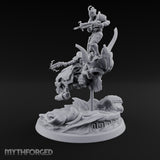 Dust Settles Behind the Pack Human Beast-Bike Rider C — Pilot + Passenger · FX