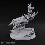 Dust Settles Behind the Pack Human Beast-Bike Rider C — Pilot + Passenger · No FX