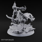 Dust Settles Behind the Pack Human Beast-Bike Rider D — Pilot + Passenger