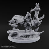 Dust Settles Behind the Pack Human Beast-Bike Rider D — Pilot + Passenger