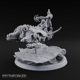 Dust Settles Behind the Pack Human Beast-Bike Rider D — Pilot + Passenger