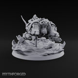 Dust Settles Behind the Pack Human Beast-Bike Rider E — Pilot Only · No FX