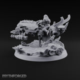 Dust Settles Behind the Pack Human Beast-Bike Rider E — Pilot Only · No FX
