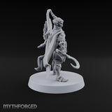 Unbothered by Brambles Elf Druid with Vine Staff and Curved Blade — None · Eagle and Scythe