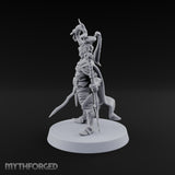 Unbothered by Brambles Elf Druid with Vine Staff and Curved Blade — None · Staff and Sword