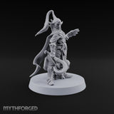 Unbothered by Brambles Elf Druid with Vine Staff and Curved Blade — Pet · Eagle and Scythe