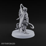 Unbothered by Brambles Elf Druid with Vine Staff and Curved Blade — Pet · Eagle and Scythe