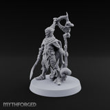 Unbothered by Brambles Elf Druid with Vine Staff and Curved Blade — Pet · Staff and Sword