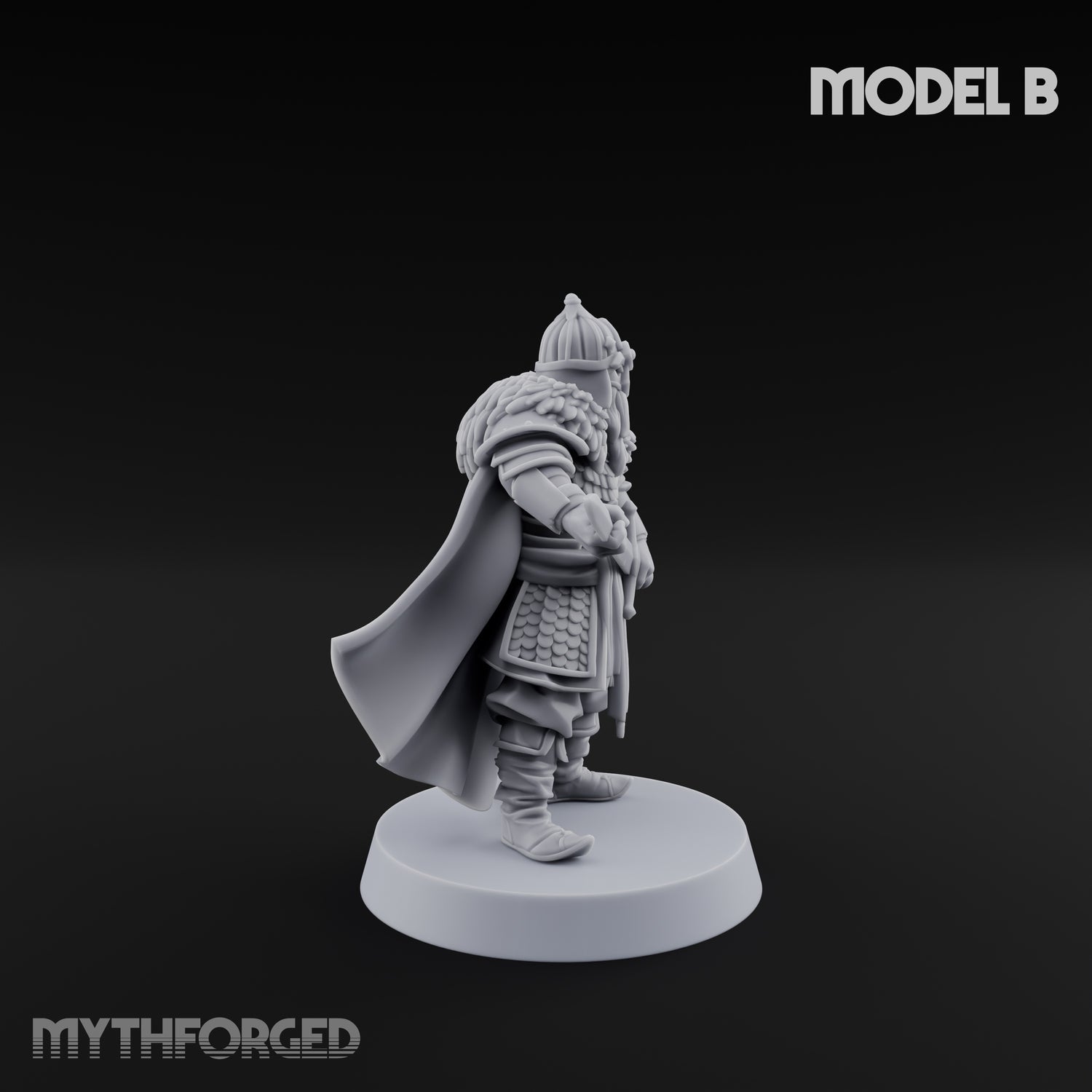 Scale-Clad Sword-Raising Northern Warriors Miniature for Dungeons and Dragons, Pathfinder or other TTRPGs