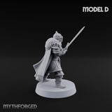 Scale-Clad Sword-Raising Northern Warriors Miniature for Dungeons and Dragons, Pathfinder or other TTRPGs