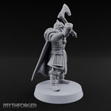 Horn Raising Rallying Chieftain Miniature for Dungeons and Dragons, Pathfinder or other TTRPGs