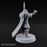 Horn Raising Rallying Chieftain Miniature for Dungeons and Dragons, Pathfinder or other TTRPGs