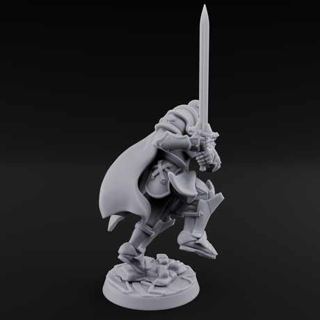 Lunging Forward Human Royal Guard A Miniature for Dungeons and Dragons, Pathfinder or other TTRPGs