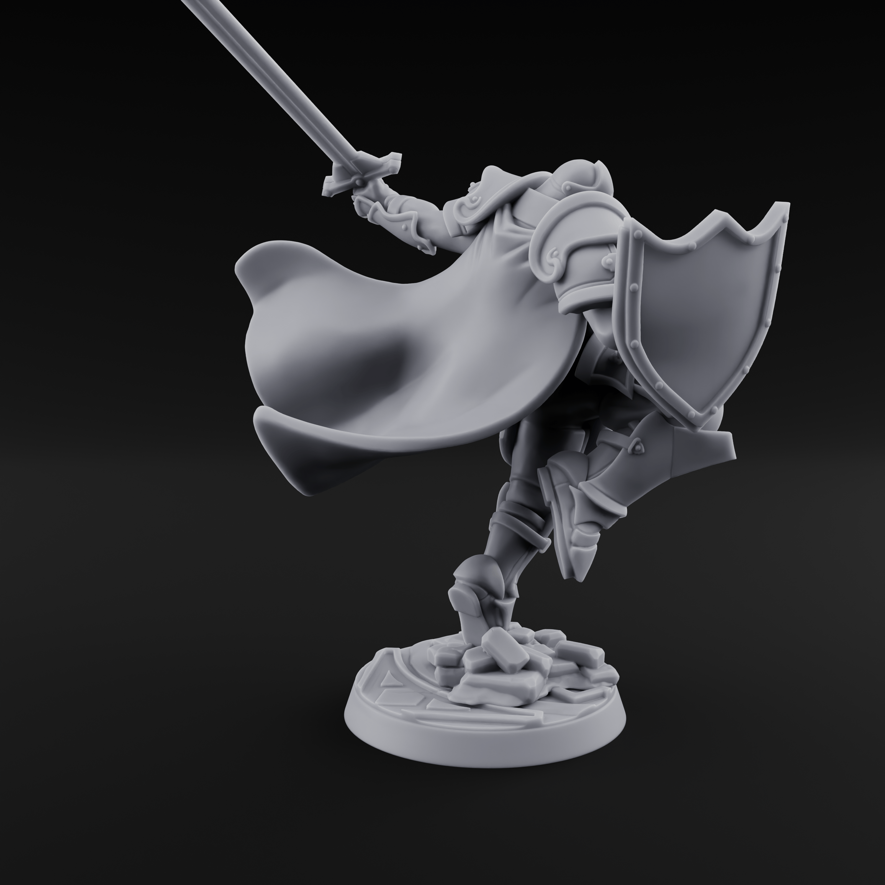 Lunging Forward Human Royal Guards C